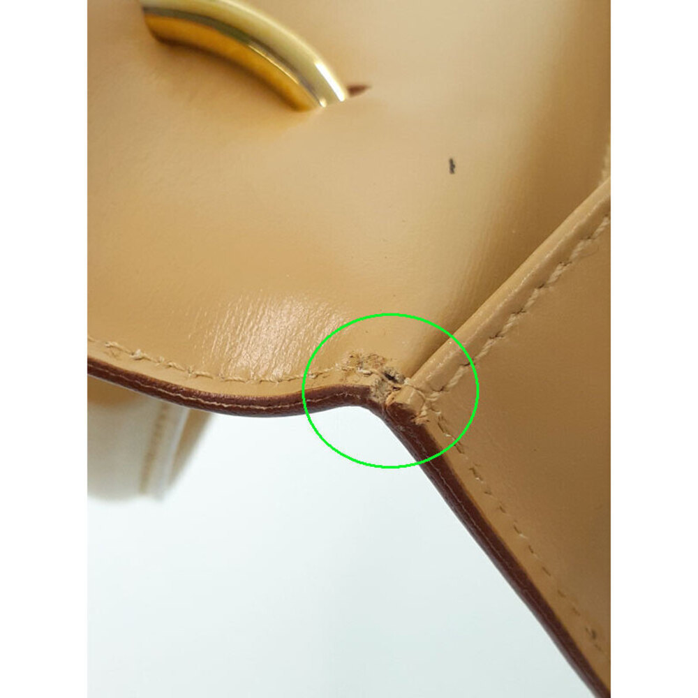 Celine Old W Flap Ring Handbag Yellow - Picture 8 of 9